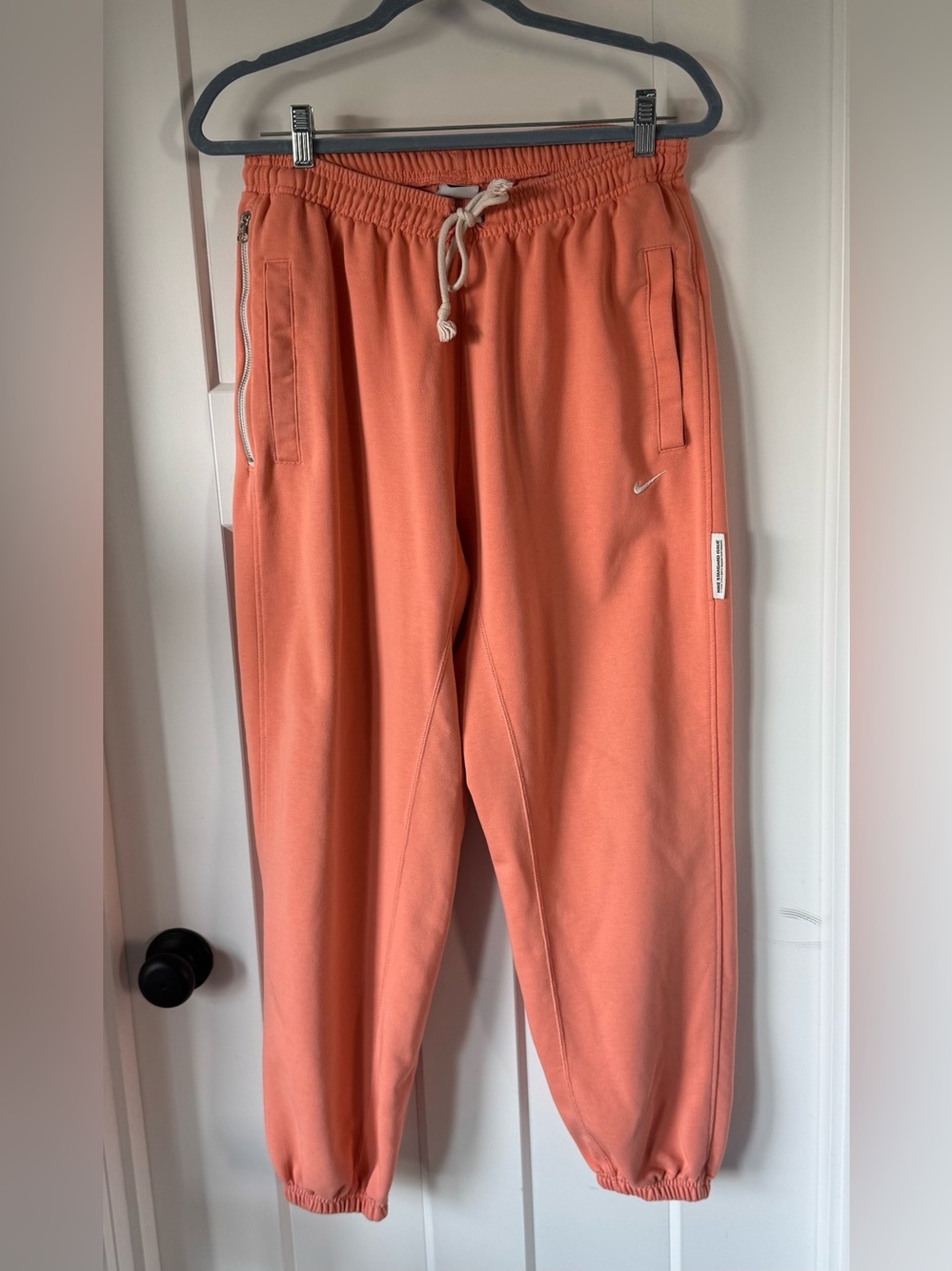 Nike Standard Issue Dry fit Basketball Pants Orange/Light mango Color Size L